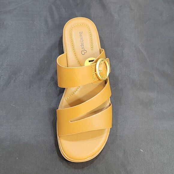 BRAND NEW BARESTRAPS ADJUSTABLE BUCKLE DOUBLE STRAP OPEN TOE SANDAL - Picture 15 of 15